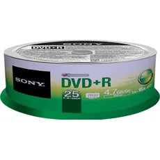 Sony DVD+R, 4.7GB, 16x, Spindel (25 x), Optischer Datenträger