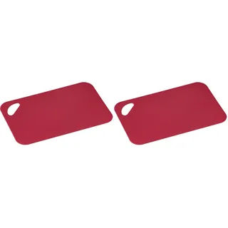 Zassenhaus Schneidunterlage aus Kunststoff in der Farbe Rot, Maße: 38cm x 29cm, 061253 (Packung mit 2)