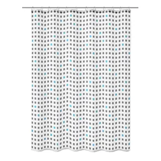 KLEINE WOLKE Duschvorhang Casket 180 x 200 cm grau