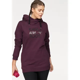 KangaROOS Sweatshirt, lange Ärmel, figurumspielende Passform, große Größen, lila