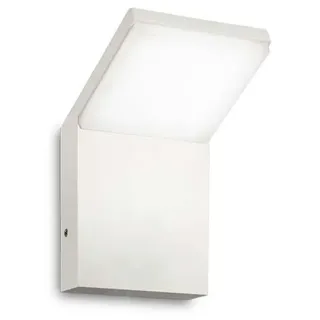 Ideal Lux Außenwandleuchte Metall 17,0 cm IP54 1x9W weiß
