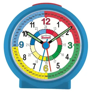 Scout Kinder Wecker 280001049 LearnTheTime hellblau rot - Bunt