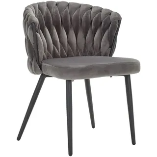 Livetastic Stuhl , Grau , Metall, Textil , Füllung: Schaumstoff , Rundrohr , 63x58x78 cm , Esszimmer, Stühle, Polsterstühle