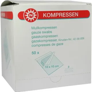 NOBAMED Mullkompressen 10 x 10 cm 100 Stück