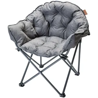 Skandika Moonchair XL/Mala Campingstuhl, bequemer Klappsessel inkl. Tragetasche | Klappbarer Stuhl mit Robustes Stahlgestell | Indoor und Outdoor Stuhl für Garten, Balkon, Reisen