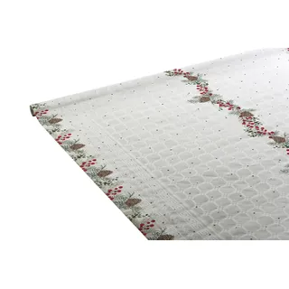 Tischdecke aus Papier, Damast, 1,18 cm x 6 m, Weihnachtskiefer