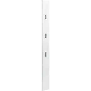 [en.casa] Hakenleiste Hansnes , Weiß , Holzwerkstoff, Metall , 15x165x3 cm , Garderobe, Garderobenhaken, Hakenleisten