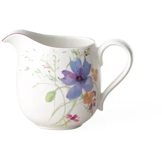 Villeroy & Boch Mariefleur Basic Milchkännchen 270 ml Bunt, Spülmaschinenfest, Mikrowellensicher, Milchkanne, Kaffeezubehör, Krug Keramik, Blümchengeschirr, Premium Porzellan