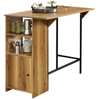 SoBuy Bartisch Vintage 120 x 95 x 63 cm Braun