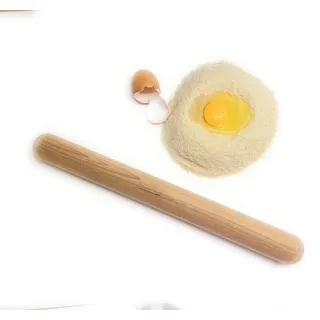 CULIMI Französisches Nudelholz – Teigroller aus Buchenholz 40 cm | Griffloses Design für präzises Ausrollen