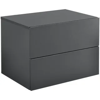 [en.casa] Wandregal Ampfing 40 x 30 x 29 cm Dunkelgrau