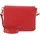 Diva Umhängetasche Leder Red