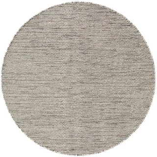 benuta Pure Wollteppich Rocco Beige/Schwarz ø 200 cm rund , Textil , Beton Optik , Rund , 200x200 cm , Care & Fair, Handmade in India , pflegeleicht , Teppiche und Böden, Teppiche, Schafwollteppiche