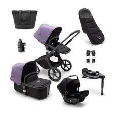 bugaboo Kombikinderwagen Fox 5 Starter Set Black/Astro Purple