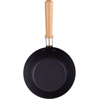 Syntrox Germany Universal Wok Raclette Grill Pfännchen mit Bambusgriff – Antihaftbeschichtung, Vielseitiges Zubehör (6 Stück)