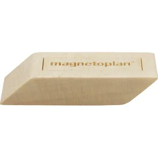 magnetoplan Design Magnets Wood Series, 4 Stück, Premium Magnete aus Birkenholz, eckig, FSC-zertifiziert