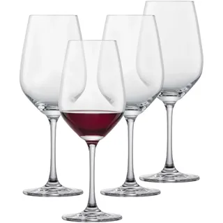 SCHOTT ZWIESEL Burgunder Rotweinglas Forté (4er-Set), zeitlose Burgundergläser für Rotwein, spülmaschinenfeste Tritan-Kristallgläser, Made in Germany (Art.-Nr. 123611)