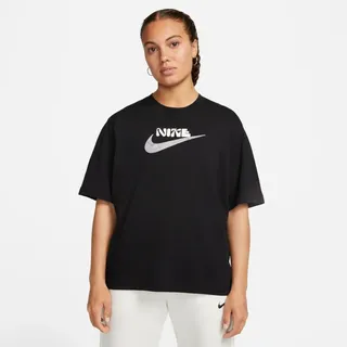 Nike Damen T-Shirt Boxy T-Shirt DR9006-010 S - Black - S