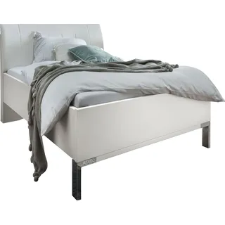 Wiemann Futonbett »Monaco, Bettgestell, Bettrahmen, komfortables Polsterkopfteil« weiß, B:99cm L:218cm, Betten, Futonbett, Polsterkopfteil aus Kunstleder, verschiedene Größen, in Komforthöhe,
