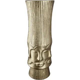 Gilde "Face", Vase aus Aluminium, Dekoobjekt,