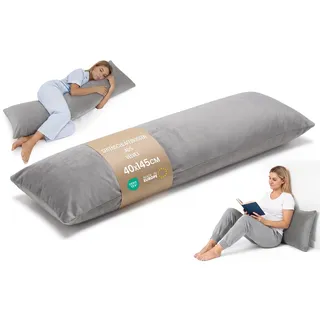 Totsy Baby Seitenschläferkissen Schwangerschaftskissen 40x145 cm - Kuschelkissen Schlafkissen Pregnancy Pillow Stillkissen Kissen mit Bezug für Seitenschläfer und Erwachsene Zertifikat Oeko-Tex