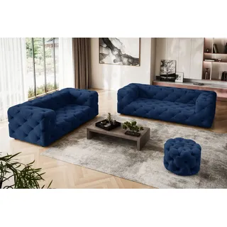 Home Affaire Couch Polyester 2-Sitzer Blau