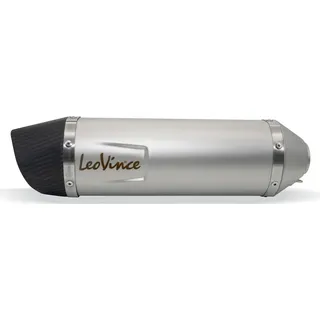 LeoVince Lv One Evo Beta Rr 4t 125 Lc/rr Motard 4t 125 Lc 21-22 Ref:14401e Stainless Steel&carbon Homologierter Schalldämpfer Silber Homologated