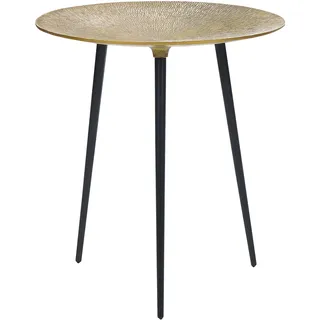 Beliani Beistelltisch WAIPU Metall Gold