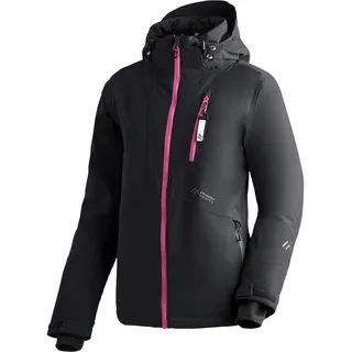 Maier Sports Straja, Warme Damen Skijacke, Wasserdichte Winterjacke mit 4-Wege-Stretch, mTEX Wetterschutz und mTHERM für hohen Wärmerückhalt, PFC-frei, Schwarz, 40