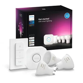Philips Hue White & Color Ambiance GU10 400lm 4 W 3 St.