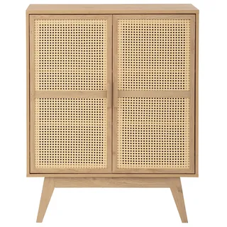 OTTO home Bridget Highboard 87 x 110 x 39 cm Beige / Braun