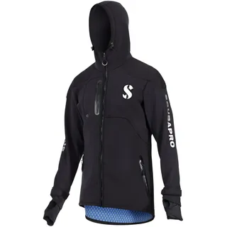 Scubapro Jacke Boat Coat Herren XL Set Atemregler für Tauchen in kaltem Wasser, Unisex, Erwachsene, Schwarz