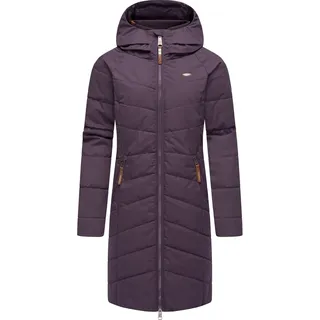 Steppmantel RAGWEAR "Steppmantel Dizzie Coat", Damen, Gr. M, lila (plum24), Obermaterial: 100% Polyester PES.  Obermaterial: Futter: 100% Polyester PES. 100% Polyester PES., Mäntel Steppmantel