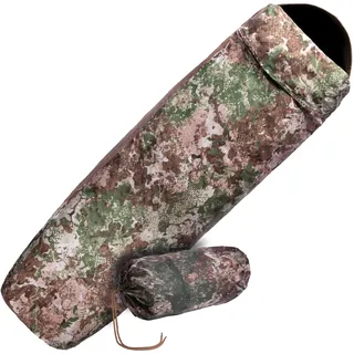 Mil-Tec Schlafsackhülle Modular 3-Lagen Laminat • Wasserdichter Biwaksack mit atmungsaktiver Membran & 2-Wege-Reißverschluss • Schlafsack-Hülle mit Packsack für Camping &Trekking • WASP I Z2