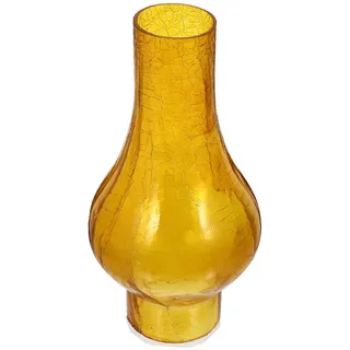 minkissy Öllampe Schirm Zylinder Lampenschirm Glasschirm Lampe Ersatz Petroschirm Petroleumlampe Ersatzglas Lampenglas Kugel Glaszylinder Glas Ersatzlampenschirme für Wandlampe Tischlampe Gelb