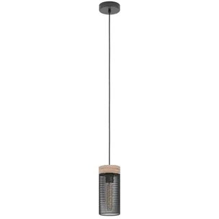 EGLO KILNSDALE PENDELLEUCHTE E27 SCHWARZ/HOLZ