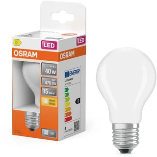Osram LED-Lampe Retrofit Classic A - G) E27 matt,