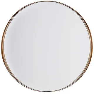 Beliani Wandspiegel rund 40 x 40 cm Kupfer