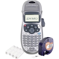 Dymo Beschriftungsgerät LetragTag 100H inkl 4 AA Batterien, Beschriftungsgerät, Silber