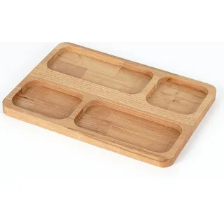 Skye Decor, Pho008, Schreibtisch-Organizer, Hölzern, 100 % MASSIVES HOLZ, 27 x 2 x 20 cm