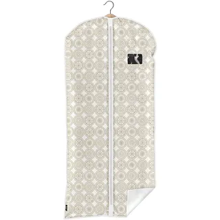 DOMOPAK Ella beige atmungsaktiv Kleid Tasche Schutzhülle – geeignet für Hochzeit Kleider, Kleid Kleidungsstücke, Kleider, Kleider und mehr Kleidung – Größe 60 cm x 135 cm