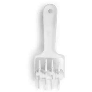 Decora 0122908 Mini STIPPROLLER 6 cm, Plastic, Weiß