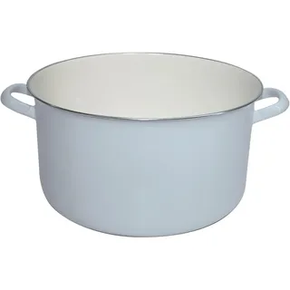 Riess, 0162-006, Einsiedekasserolle, extra starker Boden, ohne Deckel (extra bestellbar), CLASSIC - SPEZIALARTIKEL, Durchmesser 28 cm, Höhe, 21,0 cm, Inhalt 8,00 Lieter, Emaille, türkisblau, Induktion