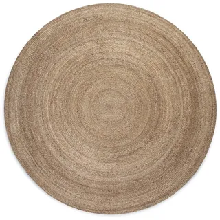 HANSE HOME Teppich »Rangpur Jute«, rund, 10 mm Höhe, Handgewebt, Jute, Natur, Wohnzimmer, Flur, Klassisch, Boho, Skandi, braun