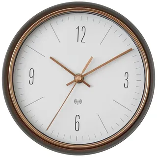 TFA Funk Wanduhr 22,3 cm 60.3547.10 grau