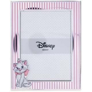 VALENTI & CO. Disney Baby - Minou Aristocats Bilderrahmen in Silber für Kinder, Geschenkidee für Taufe, Geburt oder Geburtstag (13x18 cm)