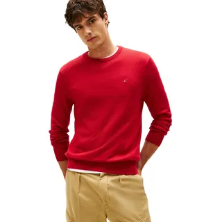 Tommy Hilfiger Essential Cotton mit Rundhalsausschnitt, Rot (Medium Red), XXL