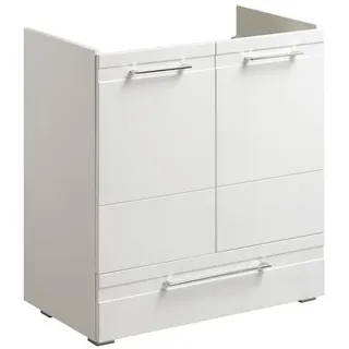 Xora Waschtischunterschrank , Weiß , Metall , 3 Fächer , 1 Schublade(n) Schubladen , 76x83x44 cm , Made in Germany , hängend, Typenauswahl , Badezimmer, Badmöbelsets & Badmöbelserien, Badmöbelserien