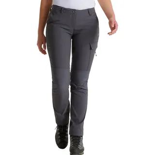 Craghoppers - Damen Hosen "Kiwi Pro Expedition" CG1666 (42 DE Lang) (Graphit) - Grau