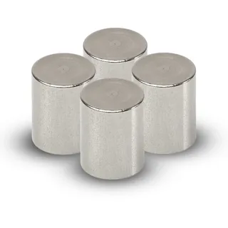 Maul Neodymium Rund Magnete Silber 9 kg Tragfähigkeit 16 mm 4 Stück)